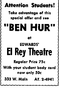 Ad for Ben Hur